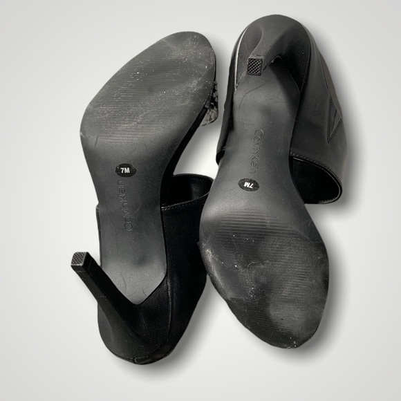 Calvin Klein Shayna Heel Sandals 7 Snake Print - Picture 10 of 10